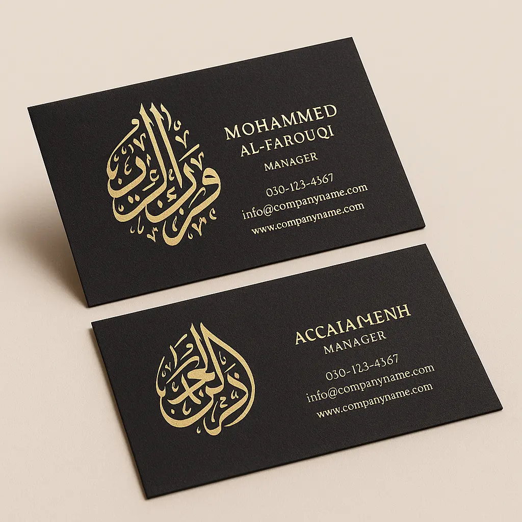Islamic-Themed Business Cards